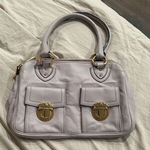 Marc Jacobs Light Purple Satchel with Gold Accents